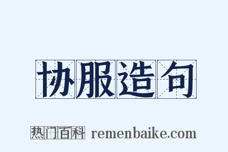 协服造句是什么意思的图片